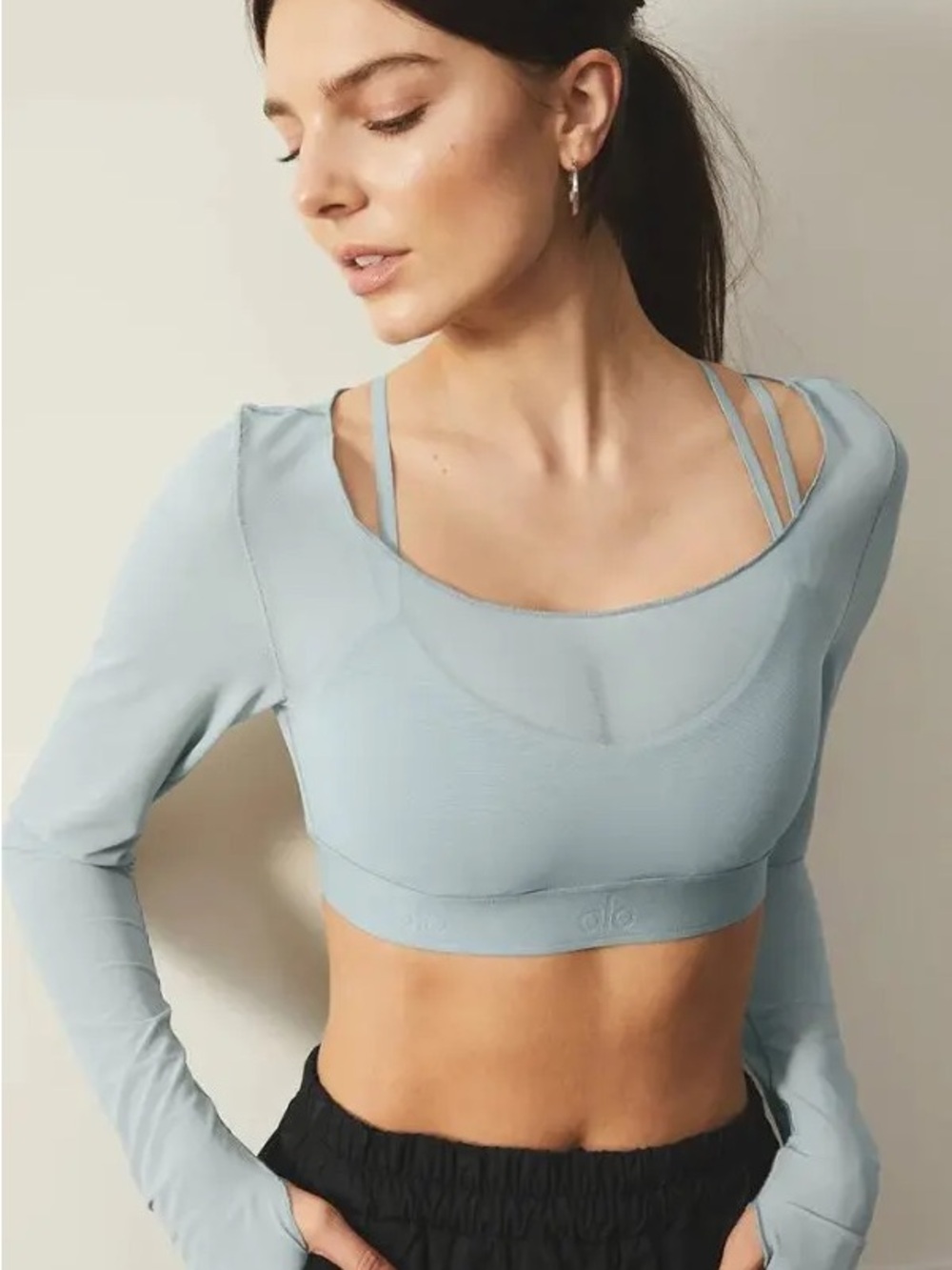ALO YOGA AIRLIFT LS BALLET DREAM BRA